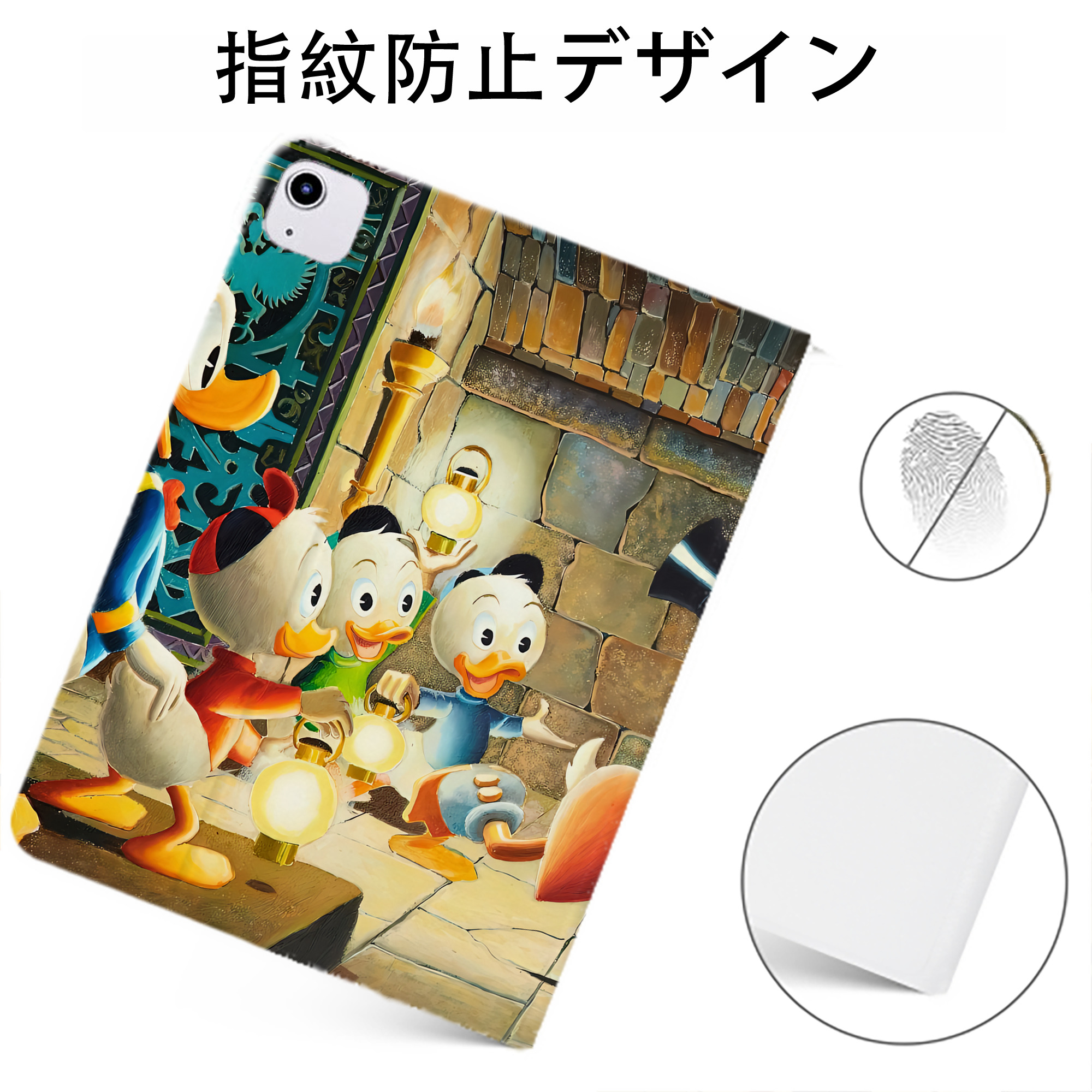 （画像用） ミッキーマウス Mickey Mouse IPadケース ペンホルダー付き ブックスタイルデザイン
